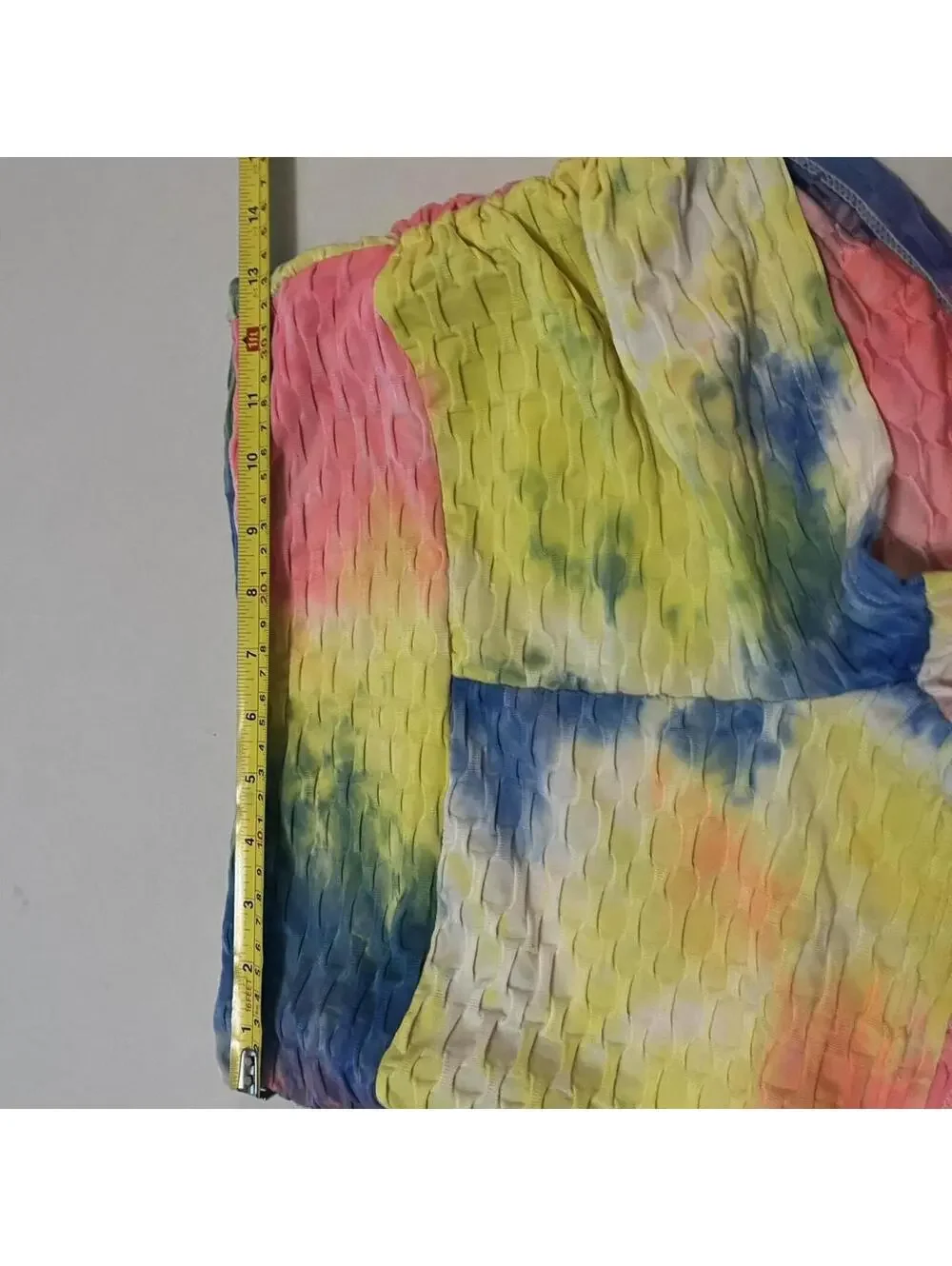 tye dye foldover shorts - Picture 5 of 7